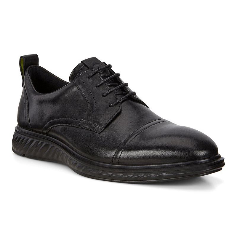 Men Business Ecco St.1 Hybrid Lite - Derby Black - India MLFWHC491